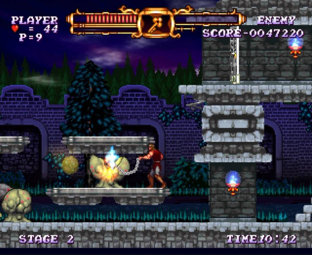 Castlevania The Adventure ReBirth - геймплей игры на Nintendo Wii